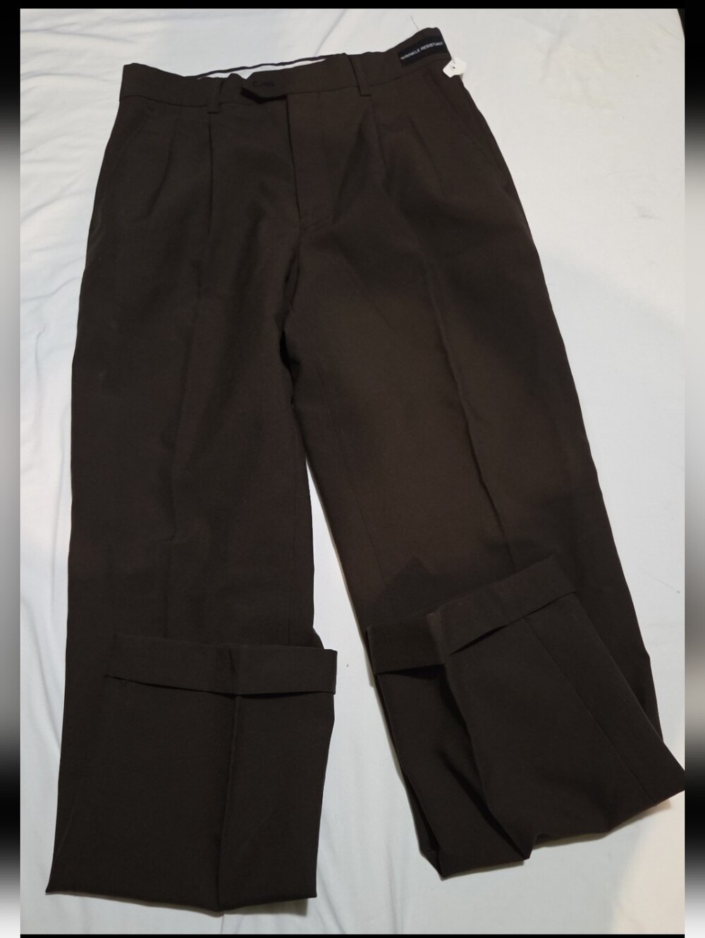 Enrico boys size 14 brown dress pants #07